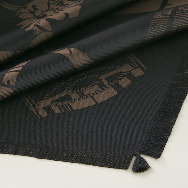 Grand Manege fringed scarf 80