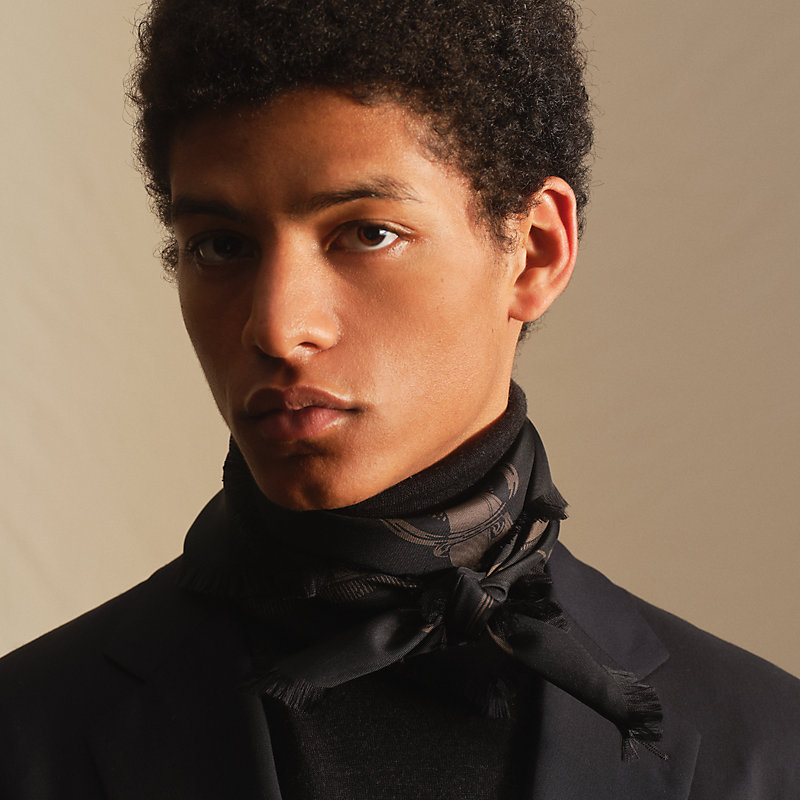 Grand Manege fringed scarf 80