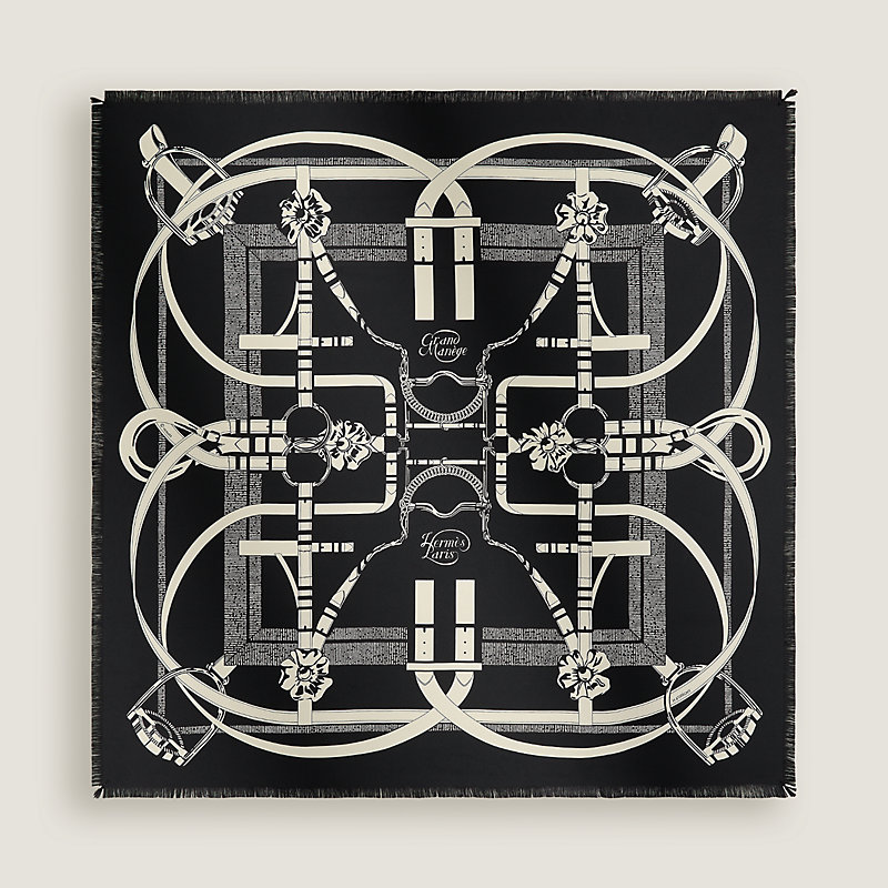 Grand Manege fringed scarf 80