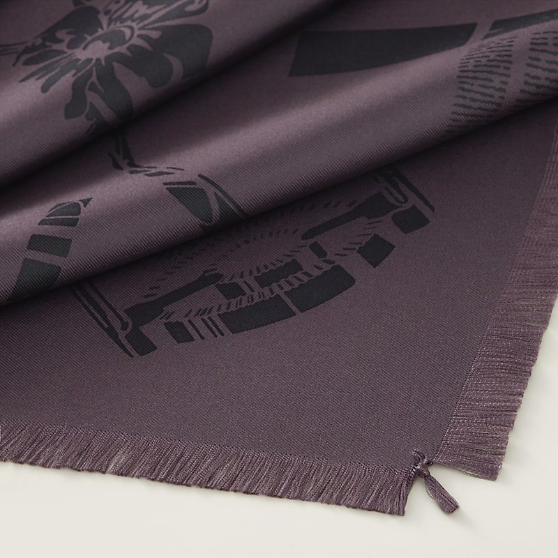 Grand Manege fringed scarf 80