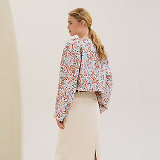 【HERMES】「Guepards et Palmettes」ビーチショーツ Guepards et Palmettes