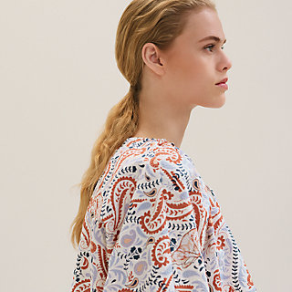 HERMES 「Guepards et Palmettes」プリント ブルゾン Guepards et Palmettes