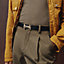 H au Carre belt buckle & Reversible leather strap 32&nbsp;mm, View: Worn, worn, view 3 of 4