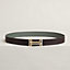 H au Carre belt buckle & Reversible leather strap 32&nbsp;mm, view 1 of 3