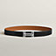 View: , H au Carre belt buckle & Reversible leather strap 32 mm
