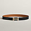 View: , H au Carre belt buckle & Reversible leather strap 32 mm