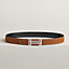 View: , H au Carre belt buckle & Reversible leather strap 32 mm
