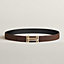 View: , H au Carre belt buckle & Reversible leather strap 32 mm