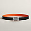 View: , H au Carre belt buckle & Reversible leather strap 32 mm