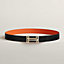 View: , H au Carre belt buckle & Reversible leather strap 32 mm