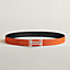 View: , H au Carre belt buckle & Reversible leather strap 32 mm