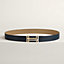 View: , H au Carre belt buckle & Reversible leather strap 32 mm