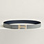 View: , H au Carre belt buckle & Reversible leather strap 32 mm