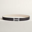 View: , H au Carre belt buckle & Reversible leather strap 32 mm
