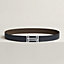 View: , H au Carre belt buckle & Reversible leather strap 32 mm