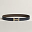 H au Carre belt buckle & Reversible leather strap 32 mm, view 1 of 3