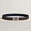 View: , H au Carre belt buckle & Reversible leather strap 32 mm