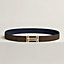 H au Carre belt buckle & Reversible leather strap 32 mm, view 2 of 3