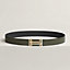 View: , H au Carre belt buckle & Reversible leather strap 32 mm