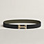 View: , H au Carre belt buckle & Reversible leather strap 32 mm