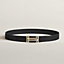 View: , H au Carre belt buckle & Reversible leather strap 32 mm