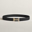 View: , H au Carre belt buckle & Reversible leather strap 32 mm