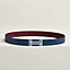 H au Carre belt buckle & Reversible leather strap 32 mm, view 1 of 3