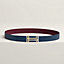 View: , H au Carre belt buckle & Reversible leather strap 32 mm