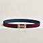 View: , H au Carre belt buckle & Reversible leather strap 32 mm