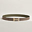 H au Carre belt buckle & Reversible leather strap 32 mm, view 1 of 3