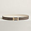 H au Carre belt buckle & Reversible leather strap 32 mm, view 1 of 3