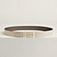 H au Carre belt buckle & Reversible leather strap 32 mm, view 2 of 3