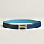 H au Carre belt buckle & Reversible leather strap 32 mm, view 2 of 3