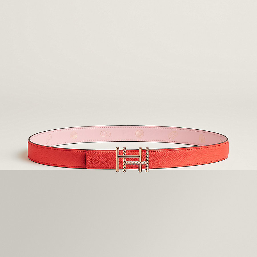 H au Carre Twist belt buckle & Hermès sur Mer reversible leather strap 24 mm