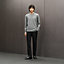 “H Bartack”圆领山羊绒针织衫, 视图: 图片：产品佩戴, worn, 当前为第1张（共5张）