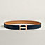 H belt buckle & Contrast reversible leather strap 32&nbsp;mm, View: , view 2 of 3