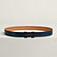 H belt buckle & Contrast reversible leather strap 32&nbsp;mm, View: , view 2 of 3