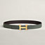 H belt buckle & Reversible leather strap 32&nbsp;mm, view 2 of 3