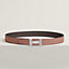 H belt buckle & Reversible leather strap 32 mm, view 1 of 4
