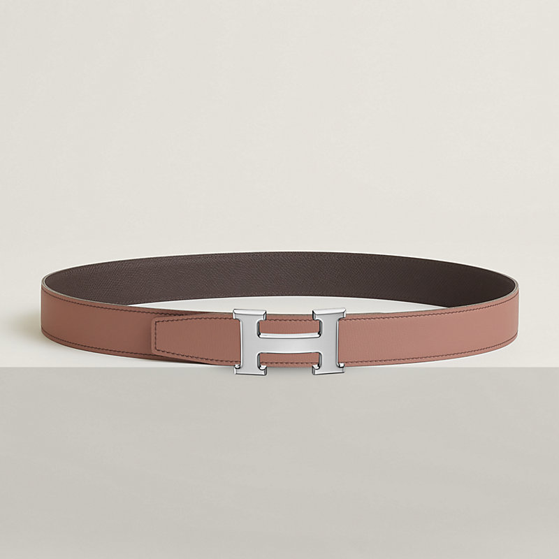 H belt buckle & Reversible leather strap 32 mm