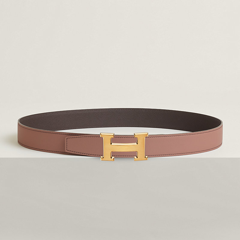 H belt buckle & Reversible leather strap 32 mm