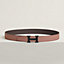 H belt buckle & Reversible leather strap 32 mm, view 1 of 3
