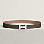 H belt buckle & Reversible leather strap 32 mm, view 2 of 4