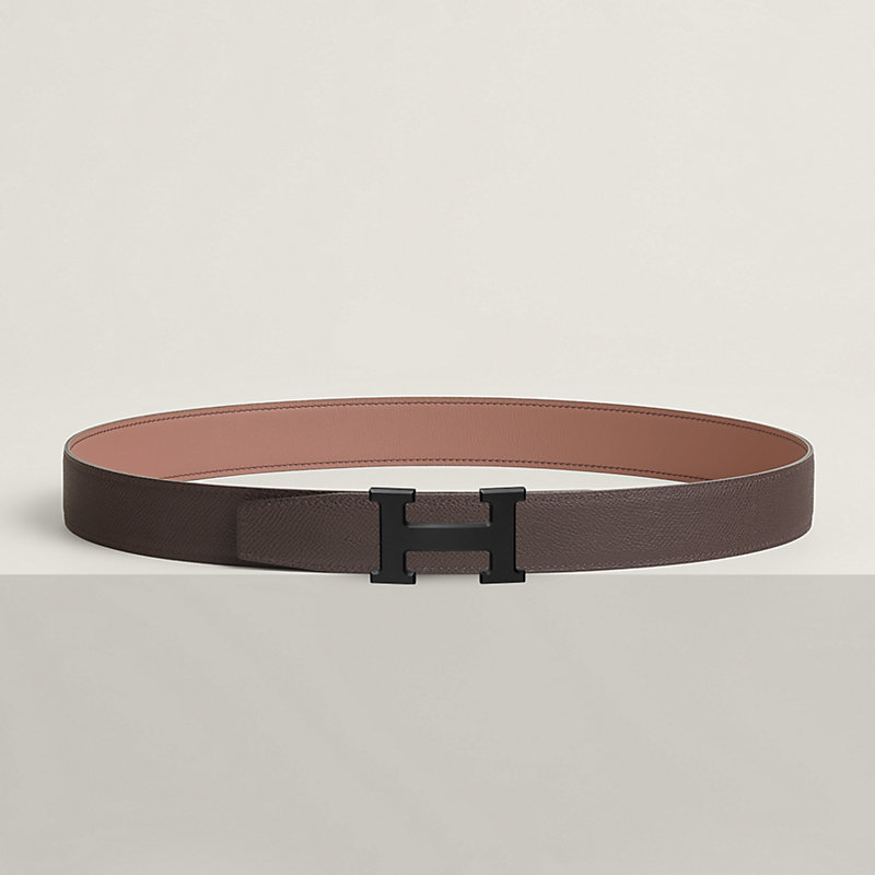 H belt buckle & Reversible leather strap 32 mm