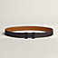 H belt buckle & Reversible leather strap 32&nbsp;mm, view 1 of 3