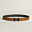 H belt buckle & Reversible leather strap 32&nbsp;mm, view 2 of 3