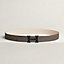 H belt buckle & Reversible leather strap 32&nbsp;mm, view 1 of 3
