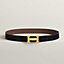 View: , H belt buckle & Reversible leather strap 32 mm