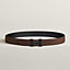 View: , H belt buckle & Reversible leather strap 32 mm