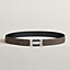 View: , H belt buckle & Reversible leather strap 32 mm
